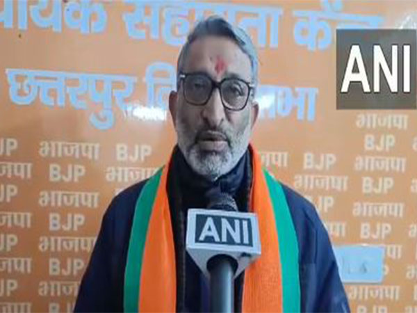 BJP's Chhatarpur candidate Kartar Singh Tanwar (Photo/ANI)