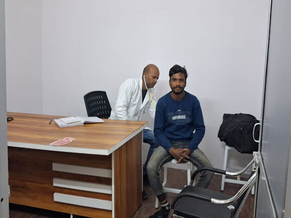 Visuals of the devotees receiving medical treatment (Photo/ANI)