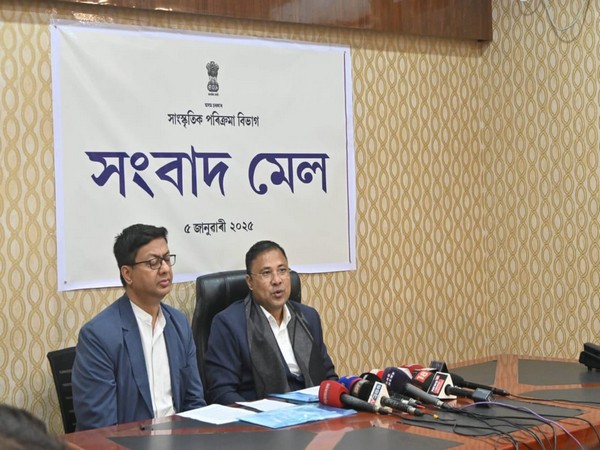 Assam Cultural Affairs Minister Bimal Borah. (R) (Photo/ANI)