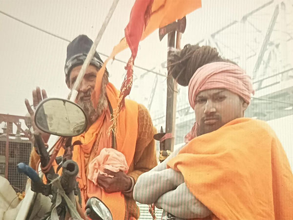 Bavander Baba and Splendor Baba at Maha Kumbh (Photo/ANI)