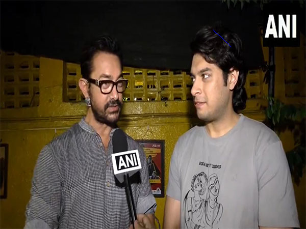 Actor Aamir Khan and Junaid Khan (Image Source: ANI)