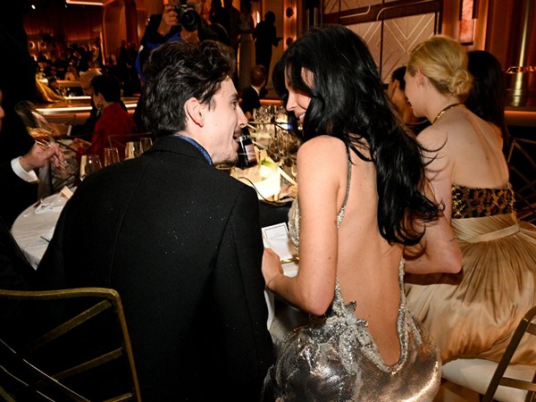 Timothee Chalamet, Kylie Jenner (Photo/X/@goldenglobes)