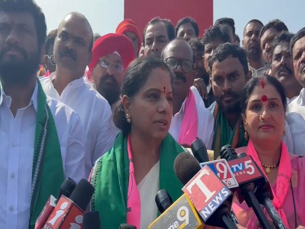Bharat Rashtra Samiti (BRS) MLC K Kavitha (Photo/ANI)