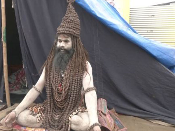 Rudraksh Baba at Maha Kumbh Mela (Photo/ANI)