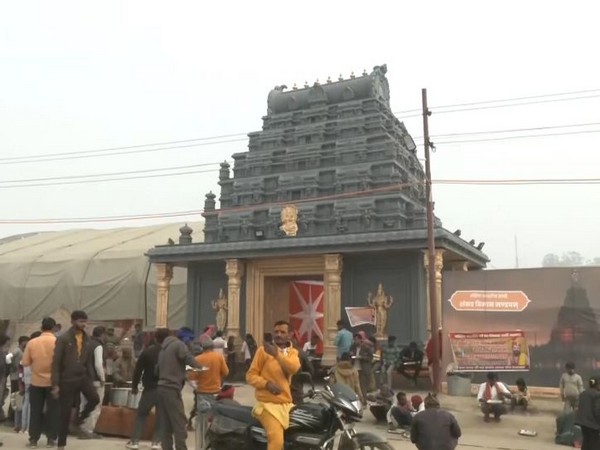 Mahakumbh: Gopuram style Pandal built (Photo/ANI)