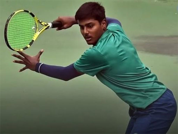 Senthil Kumar in action during ITF World Tennis Tour J300 (Image: ITF)