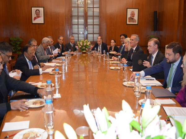 NSA Ajit Doval, US NSA Jake Sullivan (Photo/ANI)