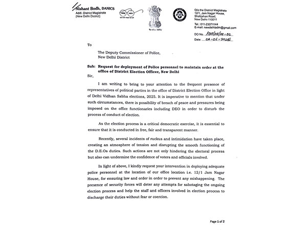 The letter of ADM sent to DCP (Photo/ADM)