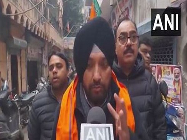 BJP candidate from Gandhi Nagar Assembly seat Arvinder Singh Lovely (Photo/ANI)