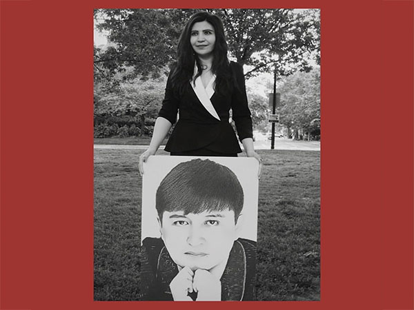 Rayhan E Asat with picture of her brother Ekpar Asat (Photo/@RayhanAsat)