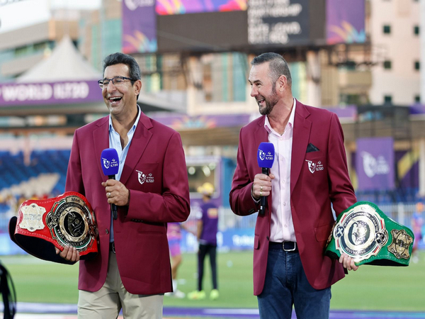 Wasim Akram and Simon Doull (Photo: ILT20)
