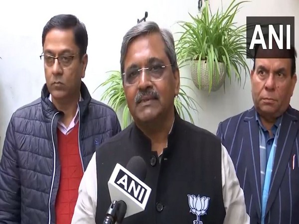 BJP candidate from Malviya Nagar, Satish Upadhyay (Photo/ANI)