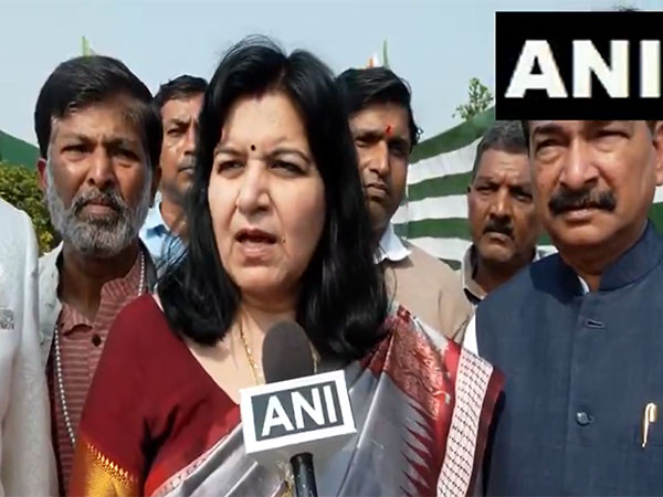 BJP MP Aparajita Sarangi discusses preparations for the 18th Pravasi Bharatiya Divas in Bhubaneswar. (Photo: ANI)