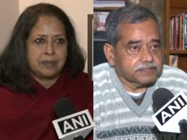  Sharmistha Mukherjee  and Abhijit Mukherjee (Photo/ANI) 