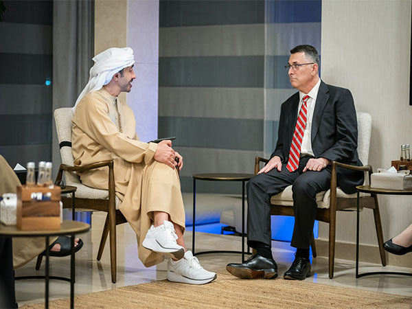 UAE Foreign Minister Sheikh Abdullah bin Zayed Al Nahyan, Israel Foreign Minister Gideon Sa'ar (Image Credit: X/@OFMUAE)