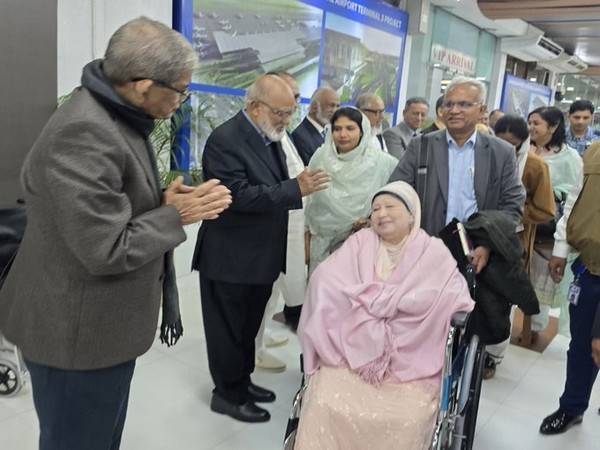 Former PM of Bangladesh, Khaleda Zia at Dhaka Airport (Photo: X/ @BNPBdMediaCell)