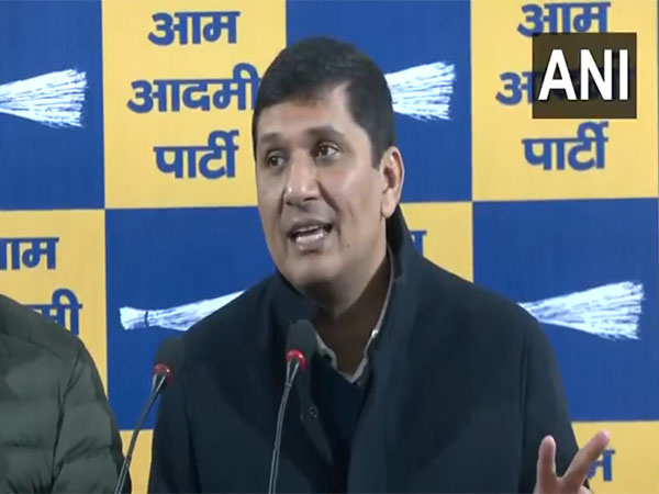 Delhi Minister and Aam Aadmi Party (AAP) leader, Saurabh Bharadwaj (Photo/ANI)