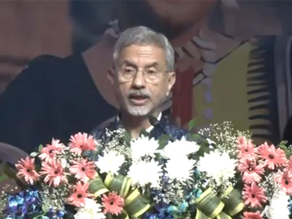 EAM S Jaishankar delivers remarks on the youth-driven future at the 18th Pravasi Bharatiya Divas, Bhubaneswar. (Photo: ANI)