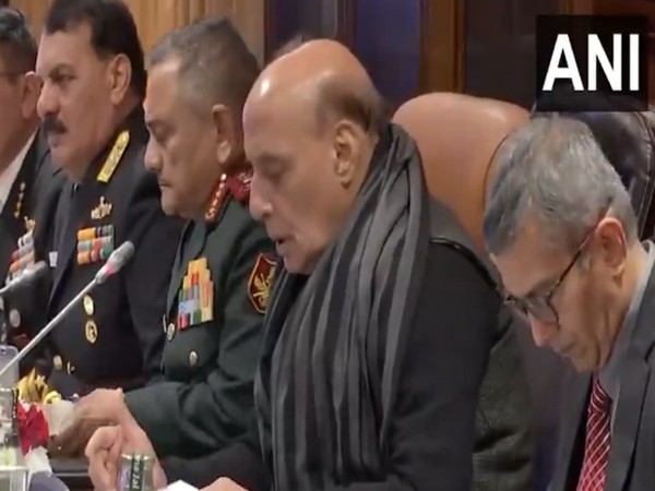 Defence Minister Rajnath Singh addresses bilateral cooperation with the Maldives. (Photo: ANI)