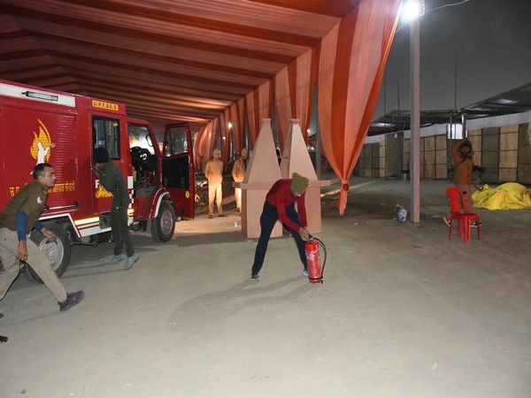 Mock Drill Conducted in Akhada Area for Maha Kumbh 2025 (Photo/ANI)