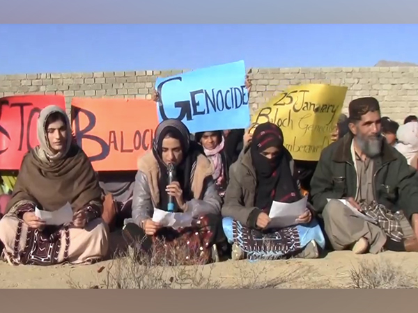 A Baloch Protest gathering (Photo: X/ @BalochYakjehtiC)