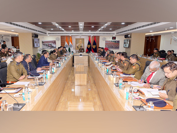 Interstate coordination meeting at Delhi Police Headquarters. (Photo/ANI)