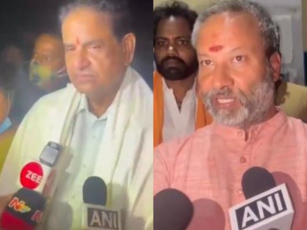 TTD Chairman BR Naidu (left) and Board Member Bhanu Prakash Reddy (Photo/ANI)