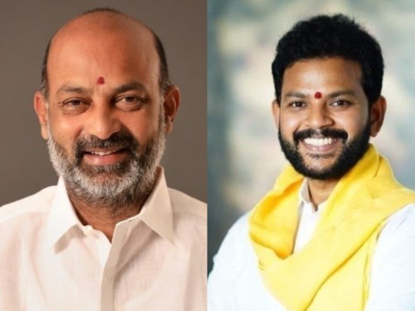 Union Ministers Bandi Sanjay Kumar (left) and Ram Mohan Naidu Kinjarapu (Photo/ANI)