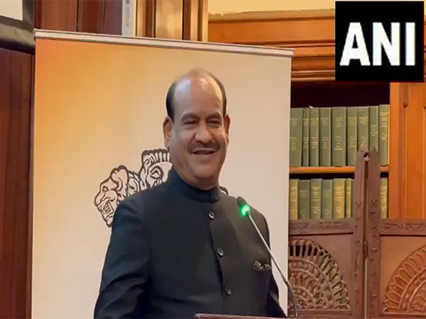 Lok Sabha Speaker Om Birla addresses Indian diaspora at India House (Photo/ANI)