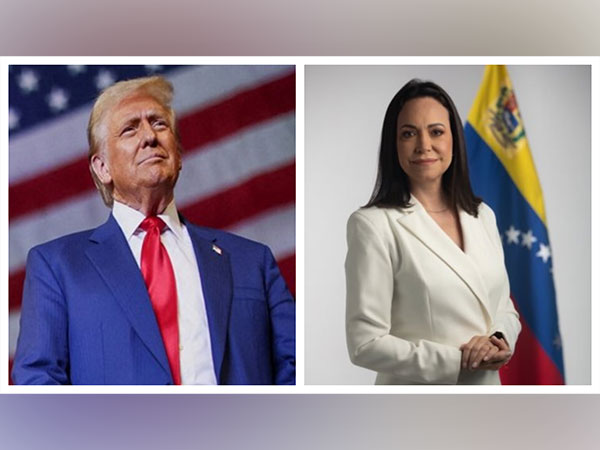 US President-elect Donald Trump and  Venezuelan opposition leader Maria Corina Machado (Photo/Reuters/@MariaCorinaYA)