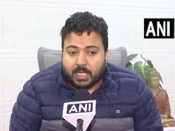  Durgesh Pathak, AAP candidate from Rajinder Nagar assembly seat (Photo/ANI)