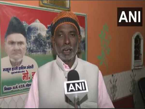 Former litigant in Ayodhya land dispute case Iqbal Ansari. (Photo/ANI)