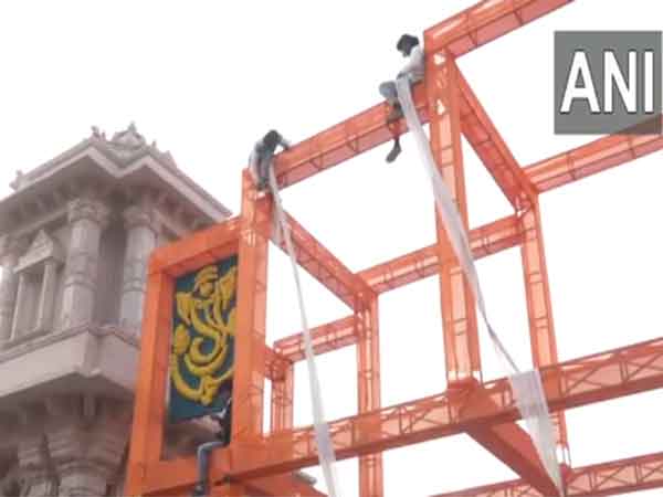 Preparations for one year anniversary of Ram Temple's Pran Prathishta (Photo/ANI)