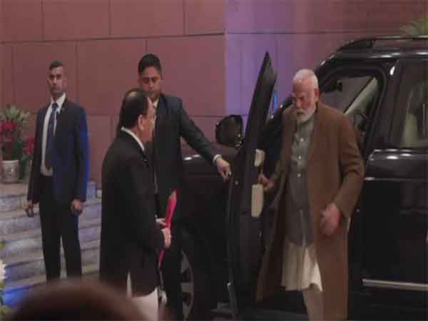 Visuals of Prime Minister Narendra Modi at the meeting (Photo/ANI) 