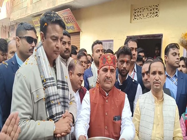 Grand procession in UP's Muzaffarnagar on Ram Mandir first anniversary (Photo/ANI)