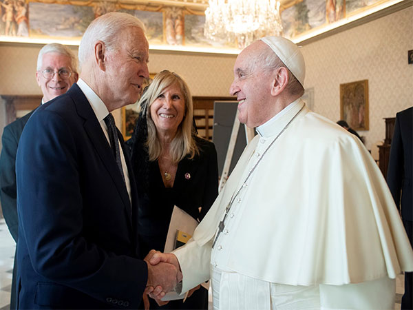 US President Joe Biden with Pope Francis. (File Photo/Reuters)