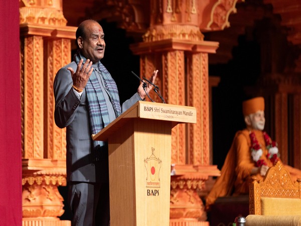 Lok Sabha speaker Om Birla (Photo/ X@NeasdenTemple)