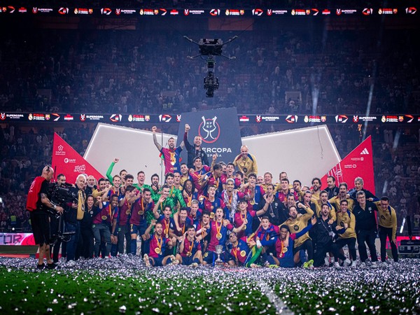 FC Barcelona wins the Spanish Super Cup for 15th time. (Photo/X@FCBarcelona)