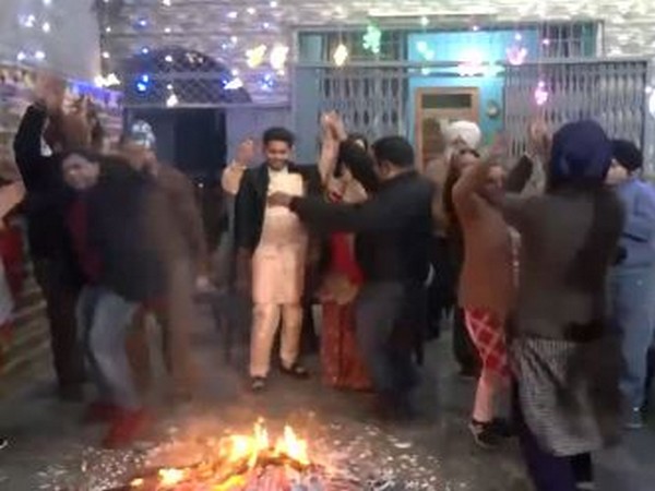 Visual of people celebrating Lohri in Punjab.(Photo/ANI) 