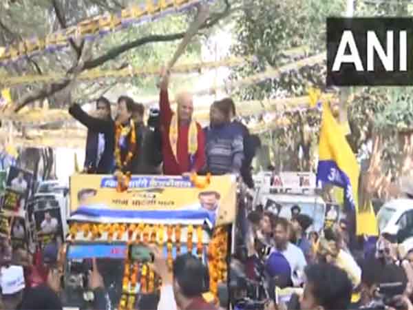AAP candidate Atishi holds roadshow in Delhi (Photo/ANI)
