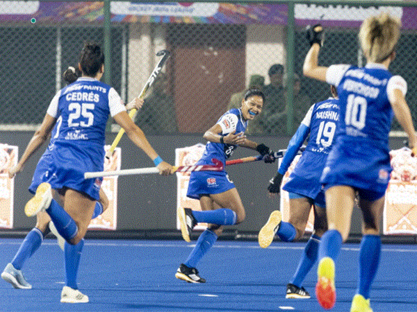 Soorma Hockey Club players celebrating a goal. (Photo- HIL)