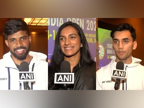 Satwiksairaj Rankireddy, PV Sindhu, and Lakshya Sen. (Picture: ANI)