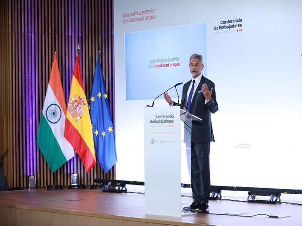  External Affairs Minister (EAM) S Jaishankar at the 9th Annual Conference of Ambassadors by the Spanish Ministry of Foreign Affairs in Madrid (Photo/X@DrSJaishankar)