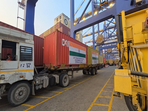 Indian aid consignment bound for Lesotho (Photo/ X@MEAIndia)