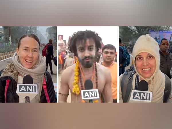 Devotees from across the world participating in Maha Kumbh (Photo/ANI)