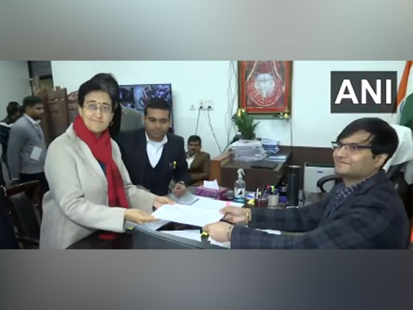 AAP candidate Atishi files her nomination (Photo/ANI)
