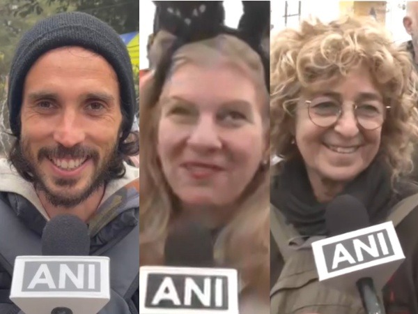 Foreign devotees in Prayagraj to attend Kumbh Mela (Photo/ANI)