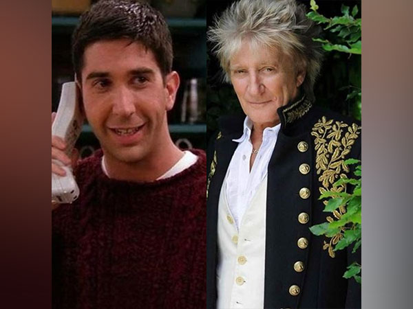 Actor David Schwimmer and singer Rod Stewart (Image Source: Instagram/@friends/@sirrodstewart)