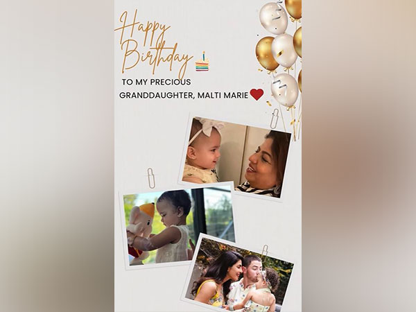 Malti Marie with Madhu Chopra, Priyanka Chopra and Nick Jonas (Photo/Instagram/@drmadhuakhourichopra)