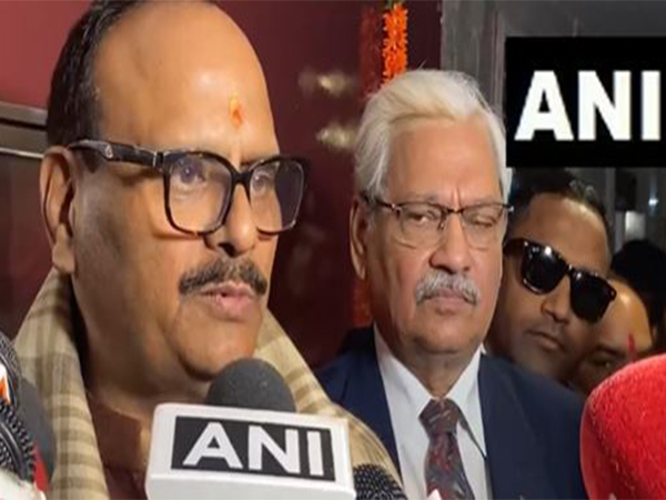 UP Deputy CM Brajesh Pathak at the inauguration of the bone marrow transplant department at PGICH Noida on Wednesday. (Image/ANI)